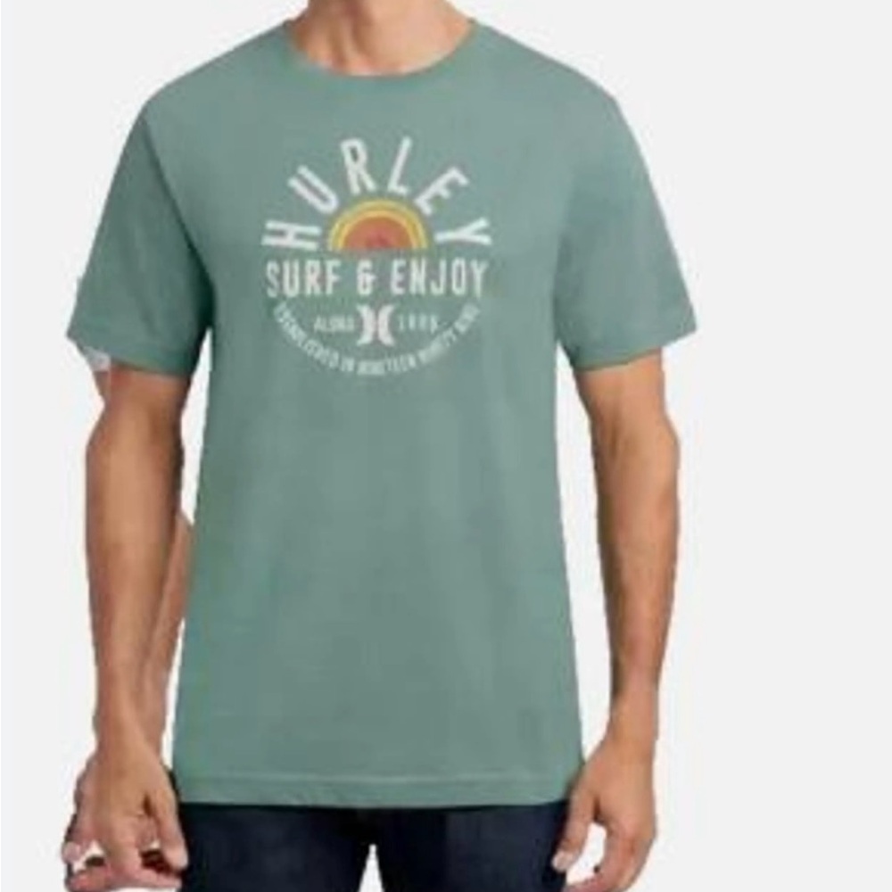 Hurley Men's Green Surf Tee